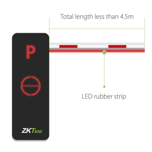 ZKTeco BG1000 LED Boom (4.5m) прямая стрела для шлагбаума BG1045 с подсветкой