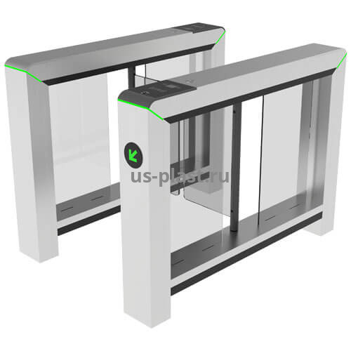 ZKTeco Mars-B1011, распашной турникет скоростной проход с контроллером и считывателем RFID карт