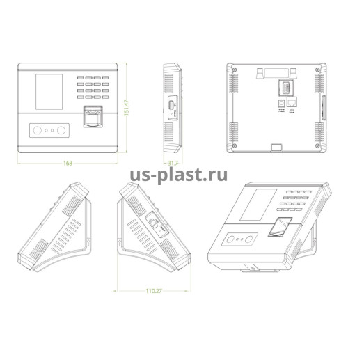 ZKTeco MB10-VL [EM] биометрический терминал учета рабочего времени